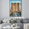 Plakat: Brooklyn bridge w nowym jorku
