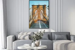 Plakat: Brooklyn bridge w nowym jorku