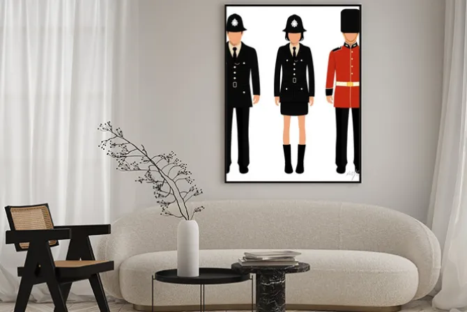 Plakat: Brytyjski strażnik, anglicy, uk policjant