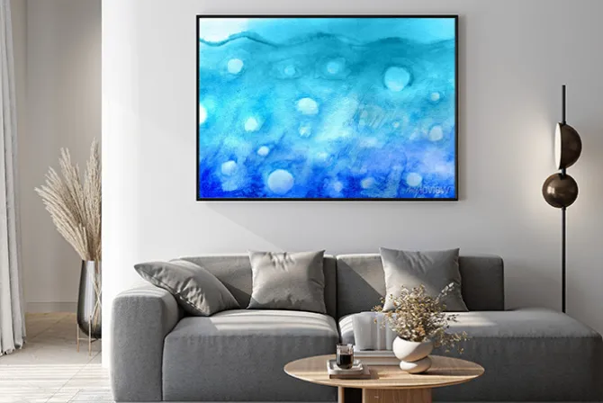 Plakat: Bubles w akwareli