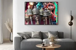 Plakat: Buddyjski modlitwa koła