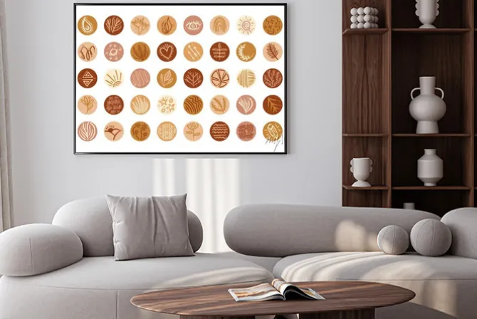 Plakat: Bundle of boho set icons