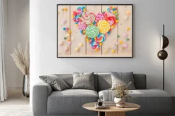 Plakat: Bunte lollis und cukierki