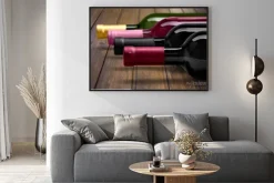 Plakat: Butelka wina.