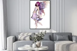 Plakat: Całkiem fioletowy fairy - ilustracji fantasy