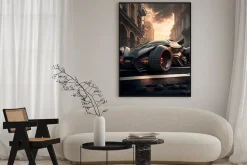 Plakat: Car with lights