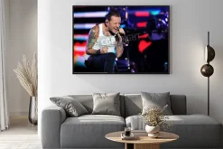 Plakat: Chester bennington z linkin park w czasie koncertu