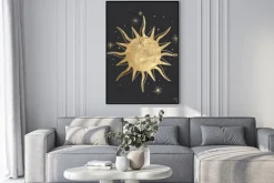 Plakat: Chic golden luxurious retro vintage engraving style. image of