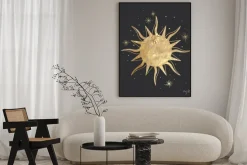 Plakat: Chic golden luxurious retro vintage engraving style. image of