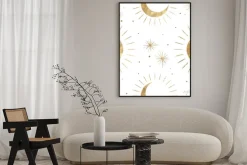 Plakat: Chic golden luxurious retro vintage engraving style. image of