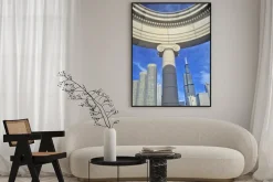 Plakat: Chicago architectural detail with sears tower in background,