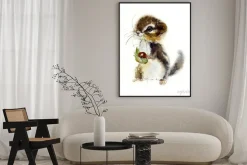 Plakat: Chipmunk. watercolor hand drawn illustration.