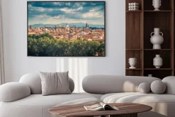 Plakat: Chmury nad miastem rzym