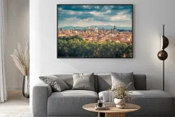 Plakat: Chmury nad miastem rzym