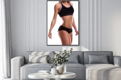 Plakat: Ciało dziewczyna fitness