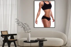 Plakat: Ciało dziewczyna fitness