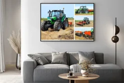 Plakat: Ciągnik collage