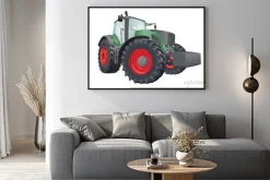 Plakat: Ciągnik wektor