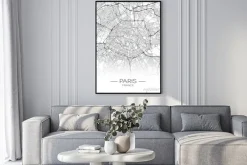 Plakat: City map of the paris - concept art.