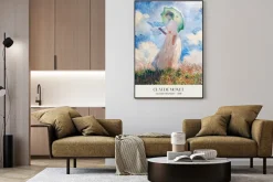 Plakat: Claude monet kobieta z parasolką