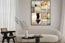 Plakat: Collage - muzyka - nuty