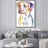 Plakat: Colorful decorative portrait of rhodesian ridgeback dog vector