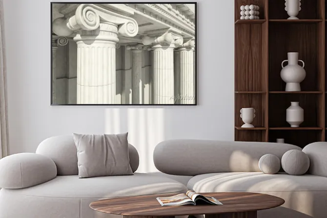 Plakat: Columns. ionic order.