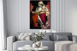 Plakat: Conga gracz - ręcznie rysowane ilustracji