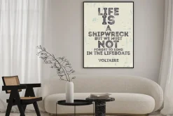 Plakat: Creative abstract poster with quote