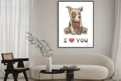 Plakat: Cute ilustracji zabawki psa. idealne dla karty