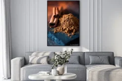 Plakat: Cynamon mielony i laska cynamonu