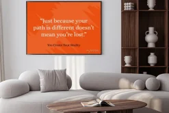 Plakat: Cytat motywacyjna to będzie inspirować, aby odnieść sukces. słowa,