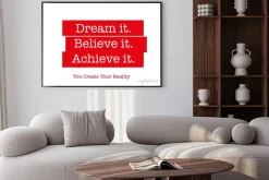 Plakat: Cytat motywacyjna to będzie inspirować, aby odnieść sukces. słowa,