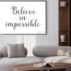 Plakat: Cytat motywacyjny believe in impossible