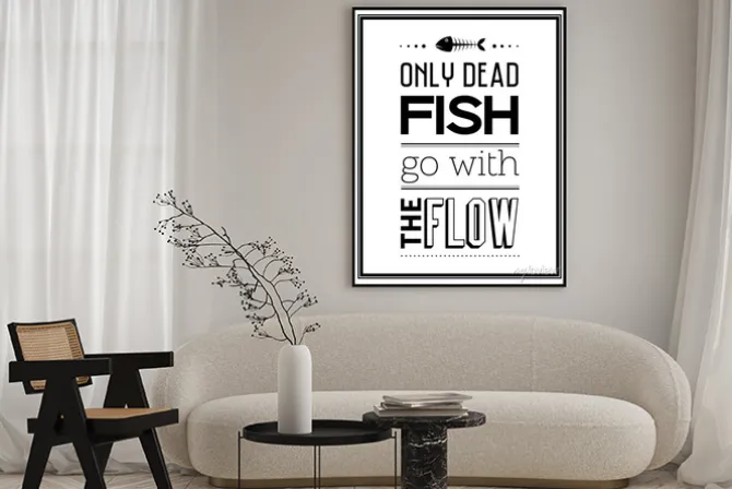 Plakat: Cytat tło typograficzny