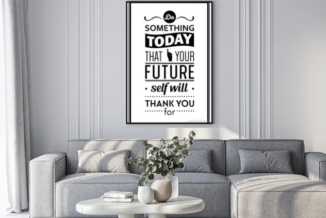 Plakat: Cytat tło typograficzny