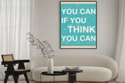 Plakat: Cytując motywacyjny kwadrat