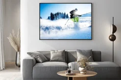 Plakat: Człowiek narciarstwo zjazdowe