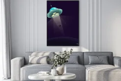 Plakat: Człowiek porwany przez ufo