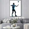 Plakat: Człowiek siatkówka sylwetka
