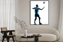 Plakat: Człowiek siatkówka sylwetka