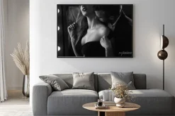 Plakat: Czule para podczas gry wstępnej romantycznej