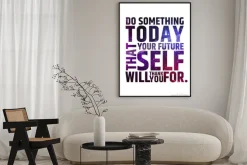 Plakat: Czy coś dzisiaj, że swoją przyszłość samo będzie dziękuję za.