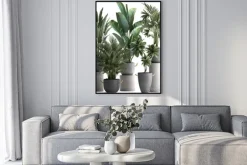 Plakat: 3d illustration of tropical plants on white background