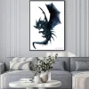 Plakat: 3d rendering fantasy dragon na białym tle