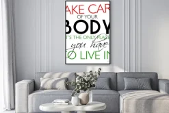 Plakat: Dbaj o swoje ciało odds