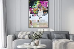 Plakat: Derrick rose z usa zespół w akcji na fiba ​​world cup koszykówki