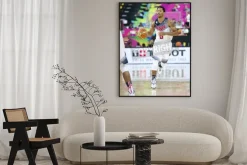 Plakat: Derrick rose z usa zespół w akcji na fiba ​​world cup koszykówki