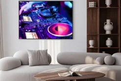 Plakat: Dj miesza utwór