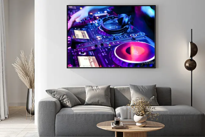 Plakat: Dj miesza utwór